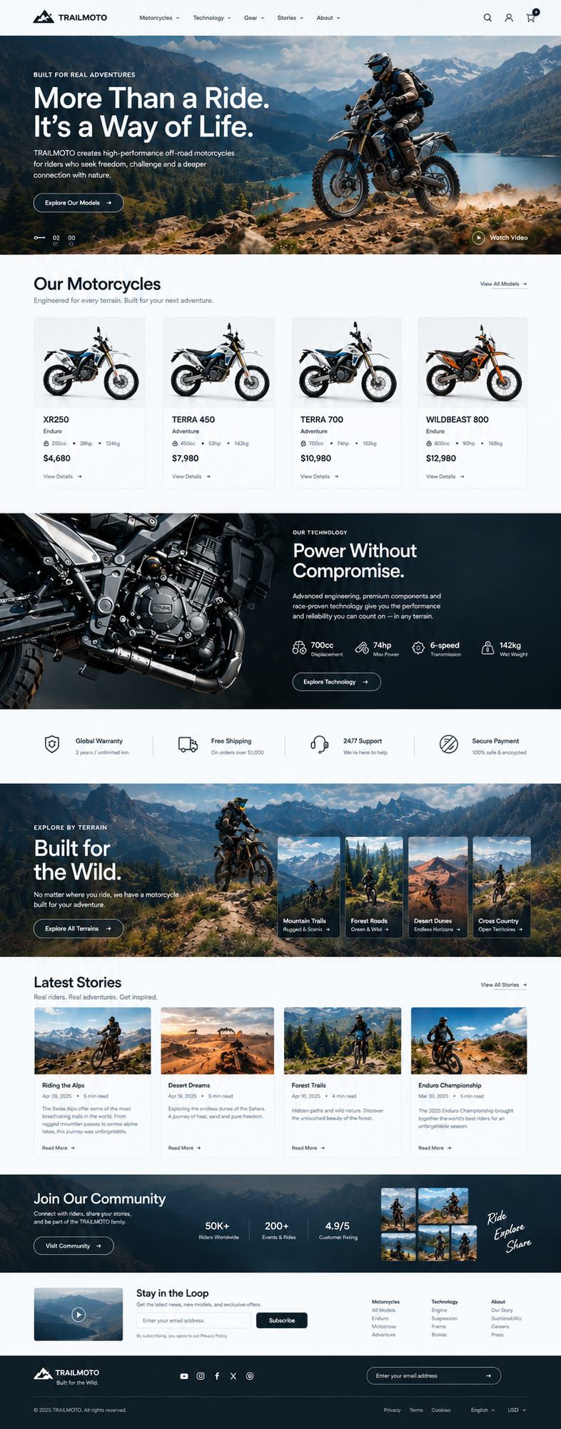 PowersportsElite storefront design preview